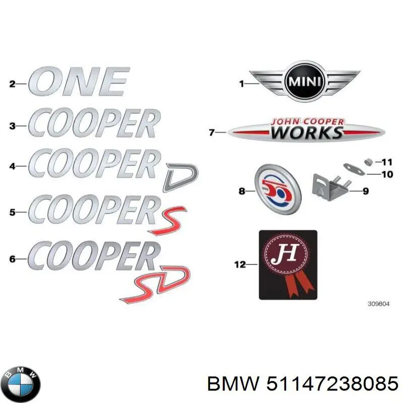  51147238085 BMW
