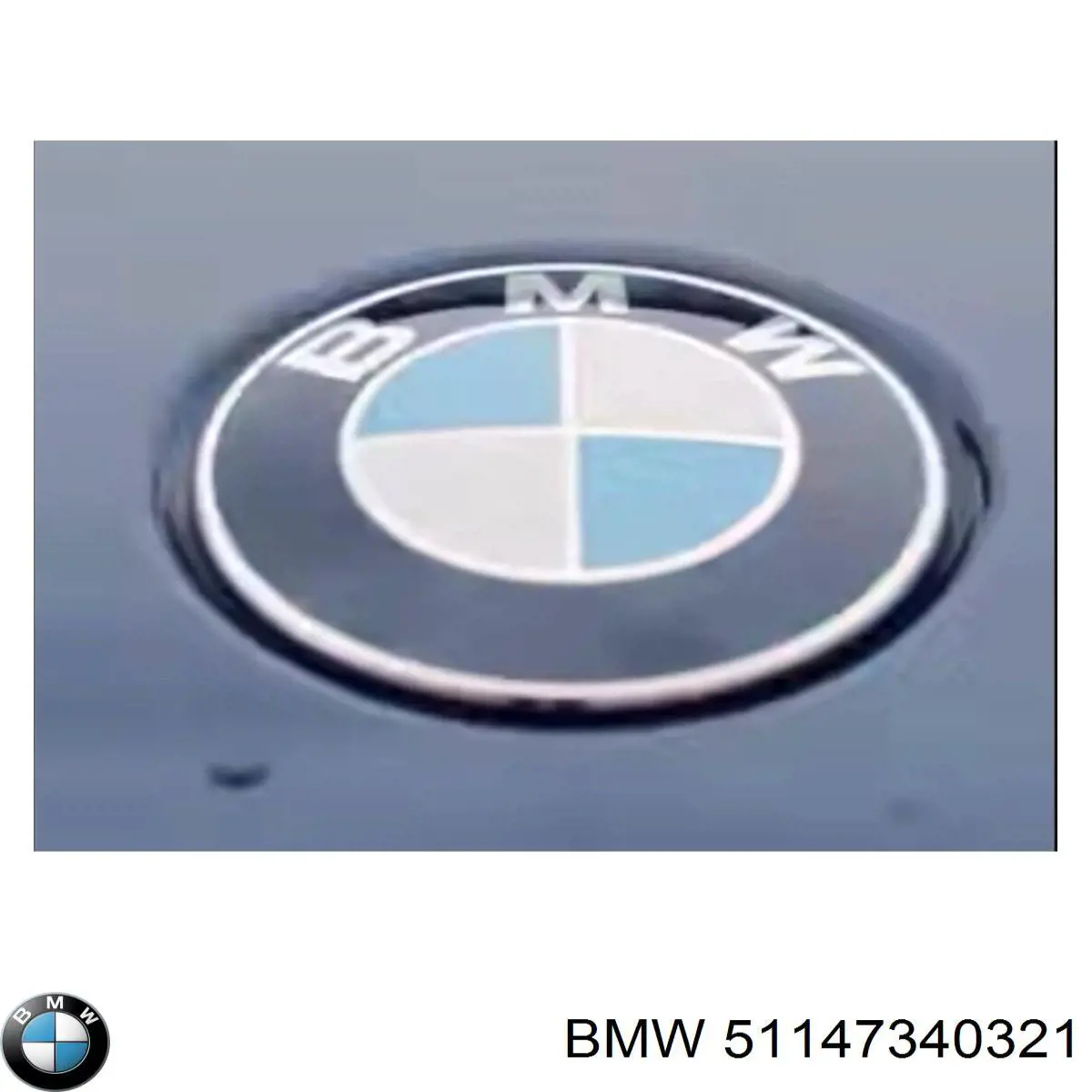 51147340321 BMW emblema de tampa de porta-malas (emblema de firma)