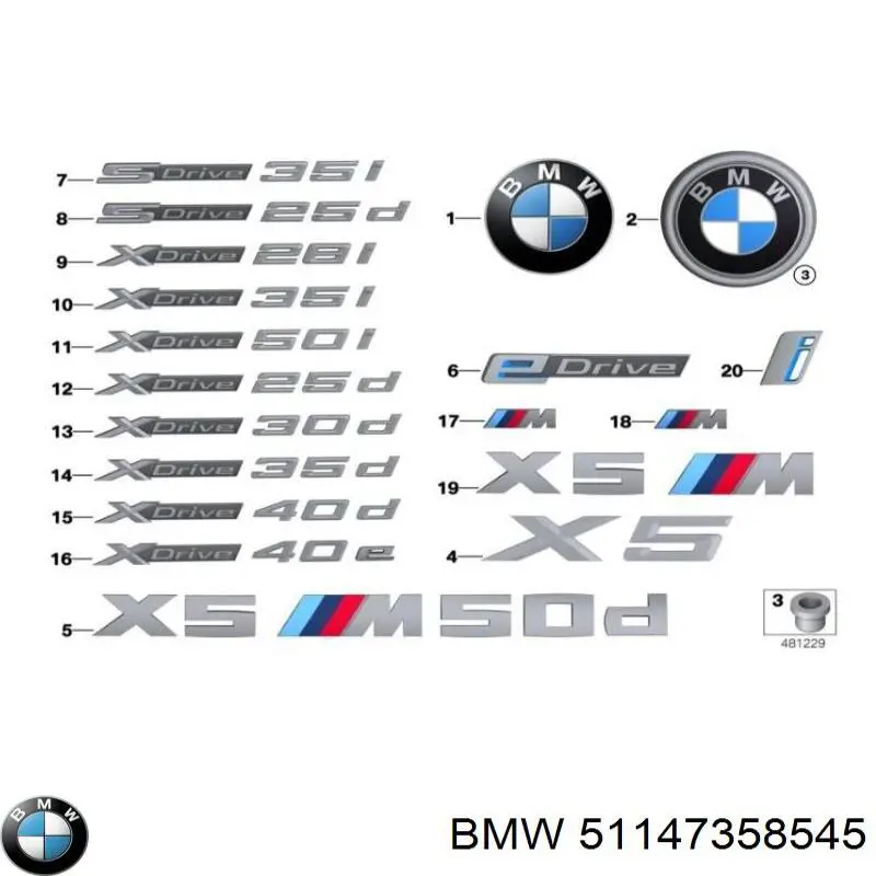 51147358545 BMW 