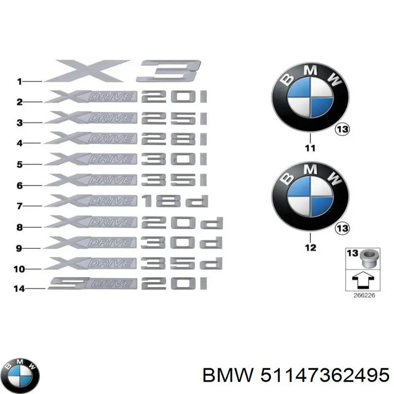  51147362495 BMW