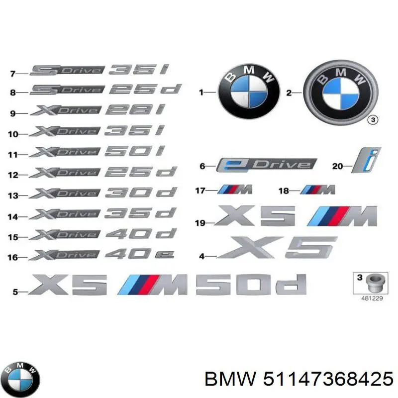 51147368425 BMW 