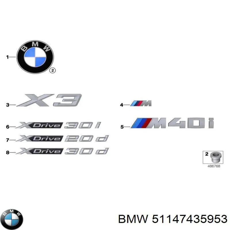  BMW 51147435953 цена, от 12.67 USD