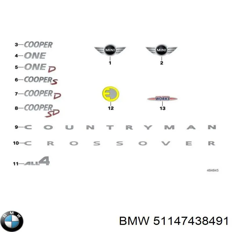  51147438491 BMW