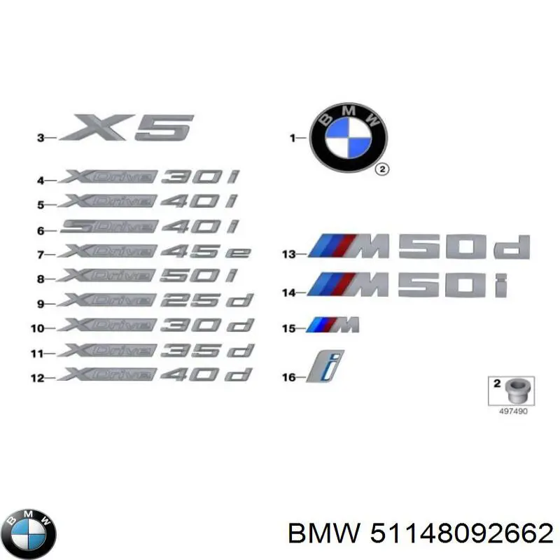 51148092662 BMW 