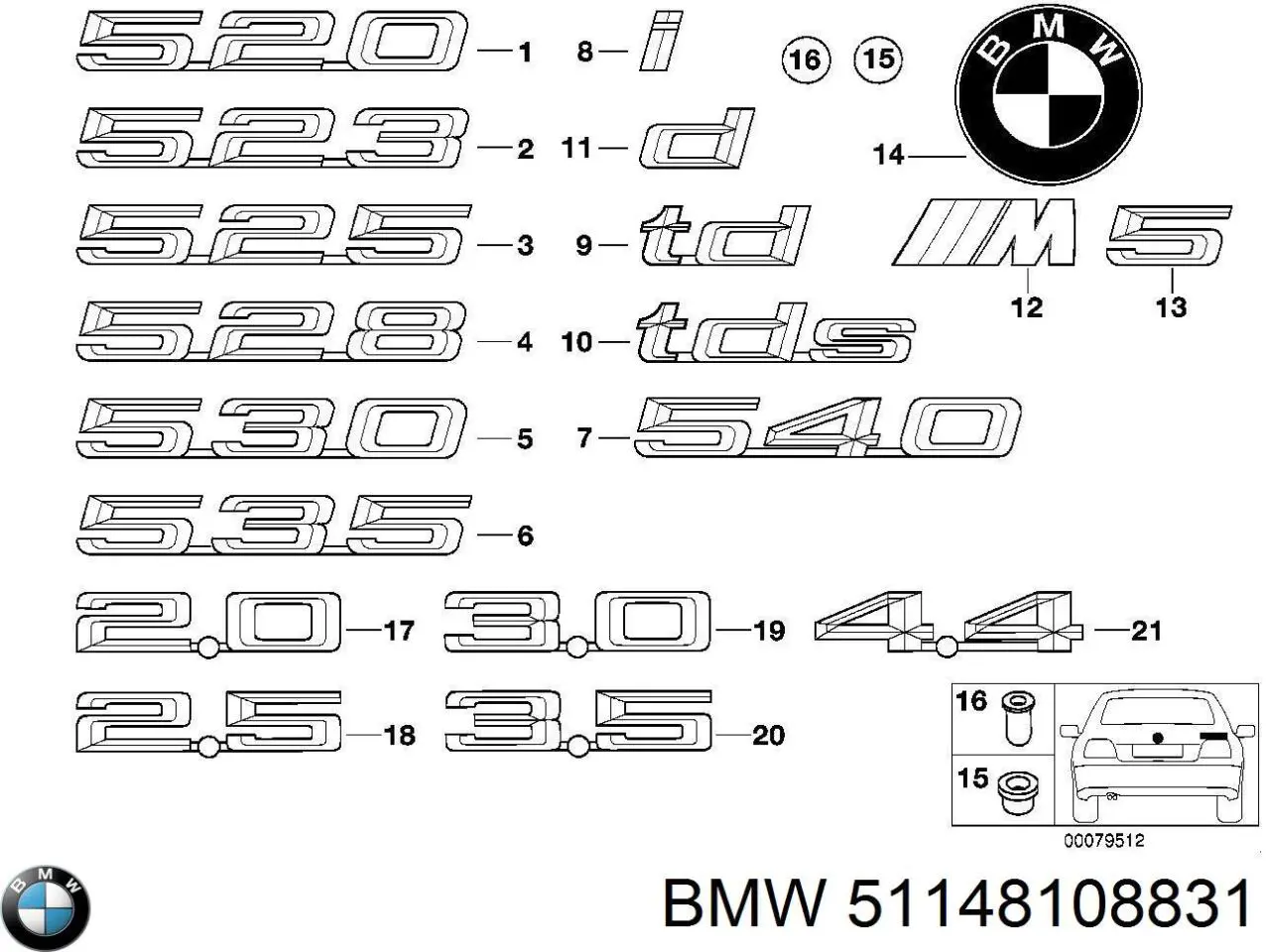 51148108831 BMW 