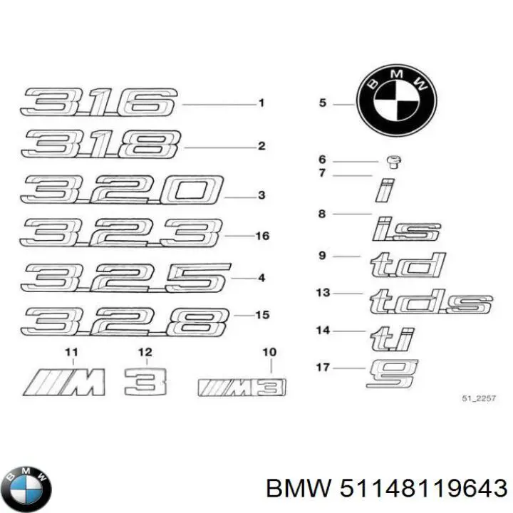  51148119643 BMW