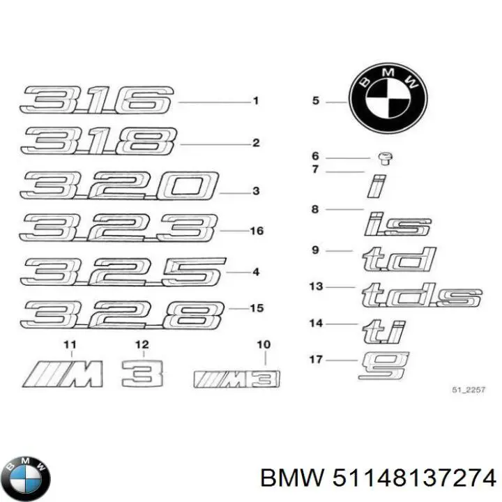 51148137274 BMW 