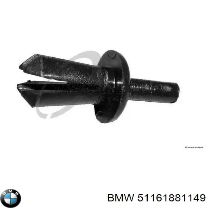 Клипса крепления накладок порогов 51161881149 BMW