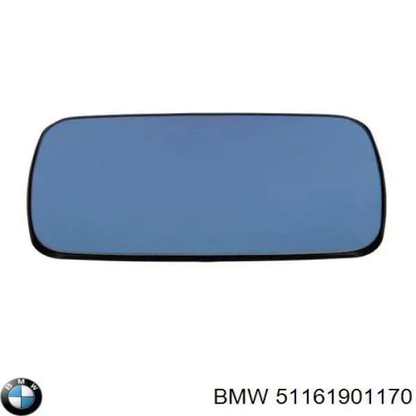 51161901170 BMW зеркальный элемент зеркала заднего вида левого