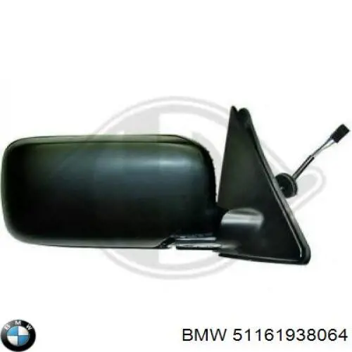 51161938064 BMW зеркальный элемент зеркала заднего вида правого