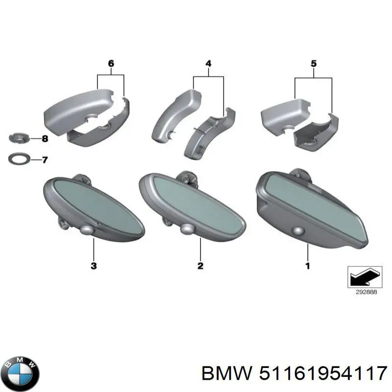  BMW 51161954117 цена, от 5.01 USD