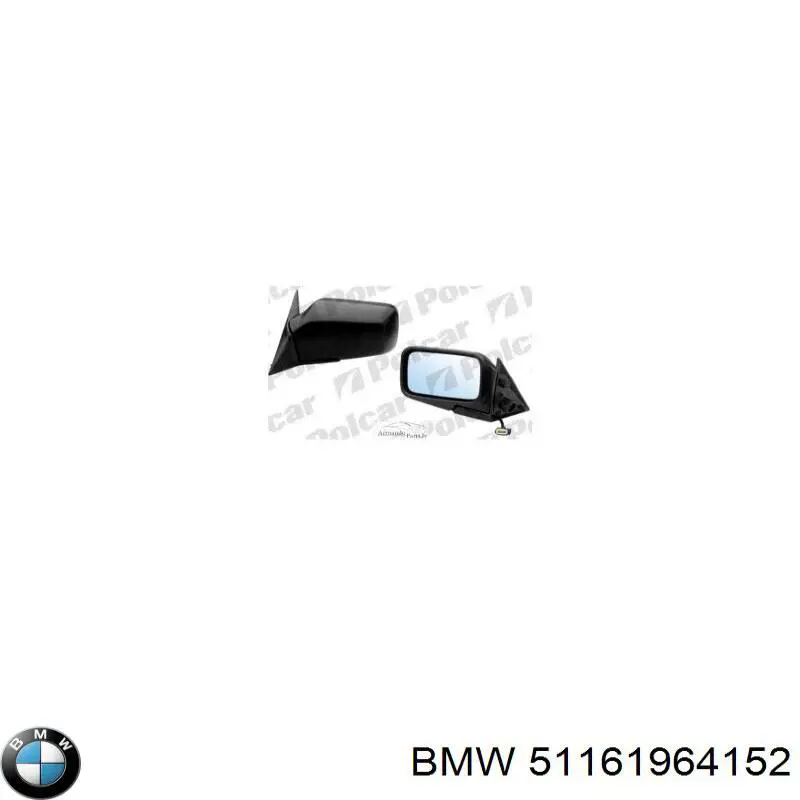 Зеркало заднего вида правое на BMW 7 E32