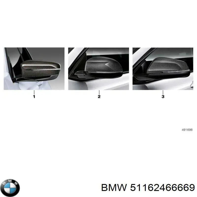 Купить 51162365821 BMW Накладка водительского зеркала