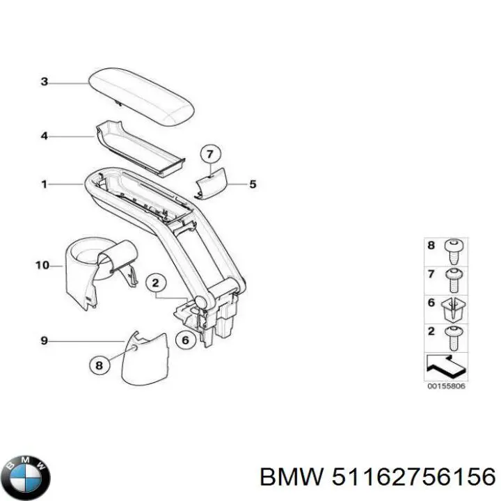 Панель борода BMW 51162756156 цена, от 38.09 USD