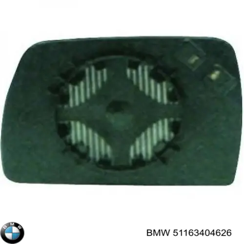 Зеркальный элемент правый BMW 51163404626