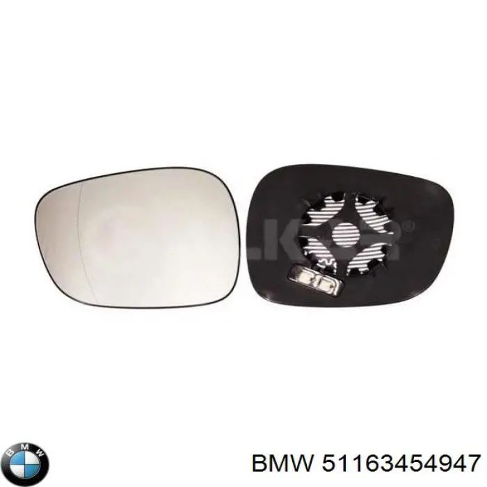 Зеркальный элемент водительского зеркала BMW 51163454947 цена, от 233.06 USD