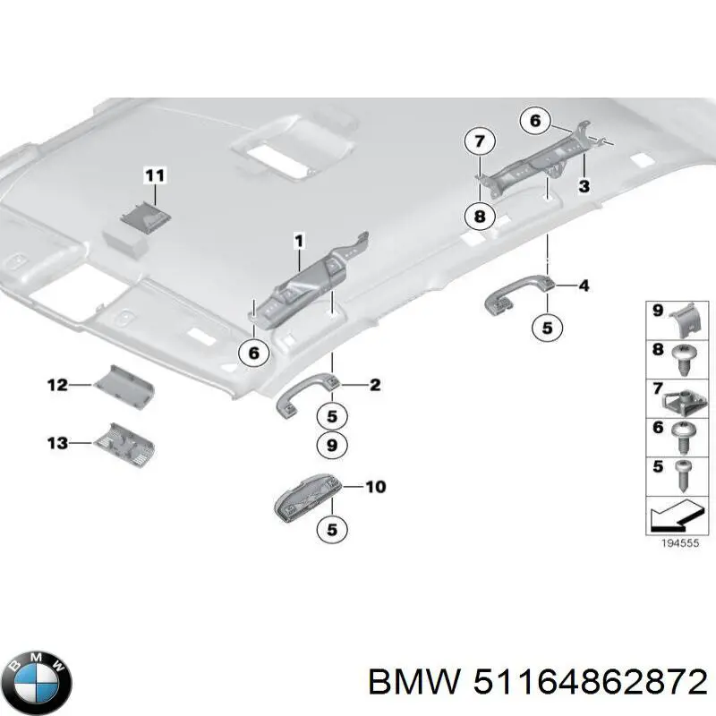  BMW 51164862872 цена, от 227.53 USD