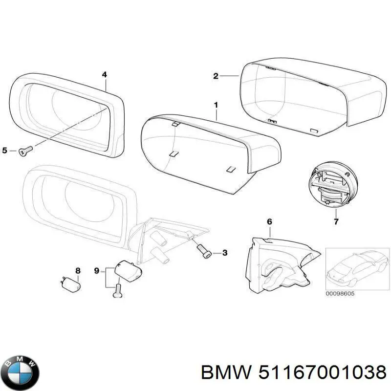  BMW 51167001038 цена, от 13.68 USD