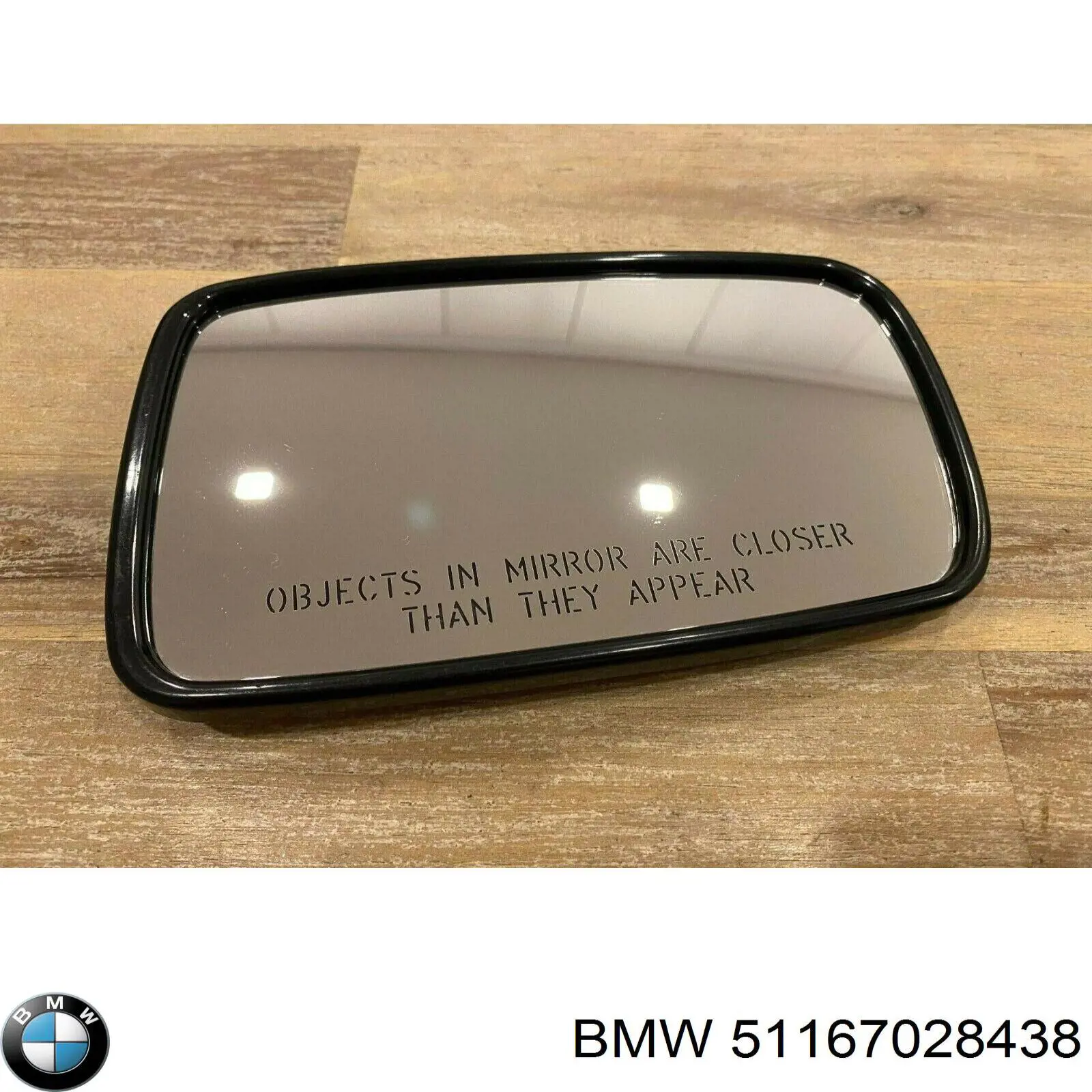 Зеркальный элемент зеркала заднего вида BMW 51167028438