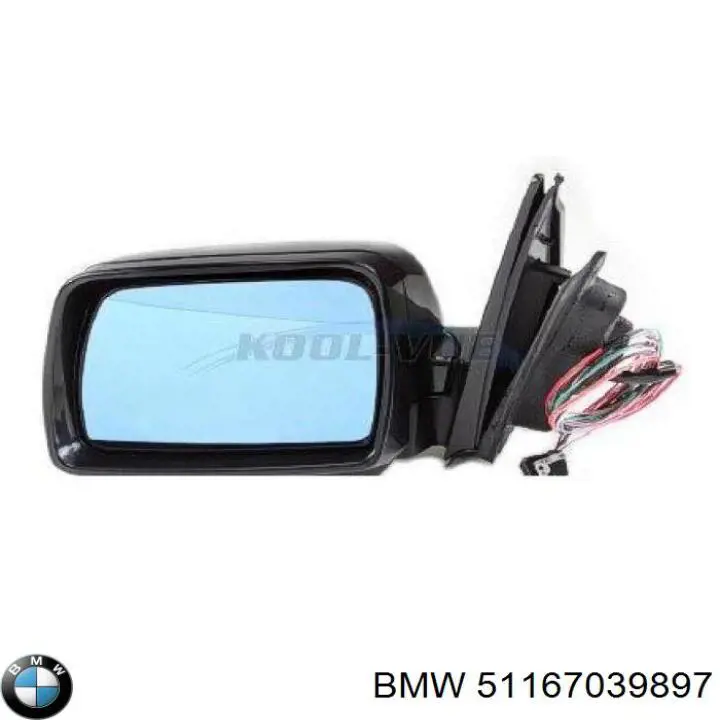 Купить 51167039897 BMW Наружное зеркало левое
