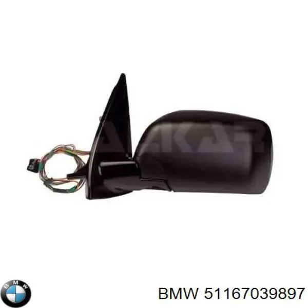 Левое боковое зеркало 51167039897 BMW