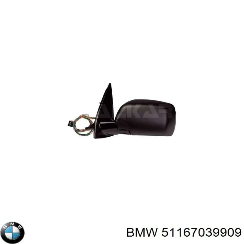Купить 51168408399 BMW Корпус зеркала заднего вида левого (внутрення часть)