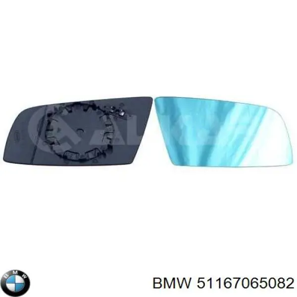 Зеркальный элемент зеркала заднего вида BMW 51167065082
