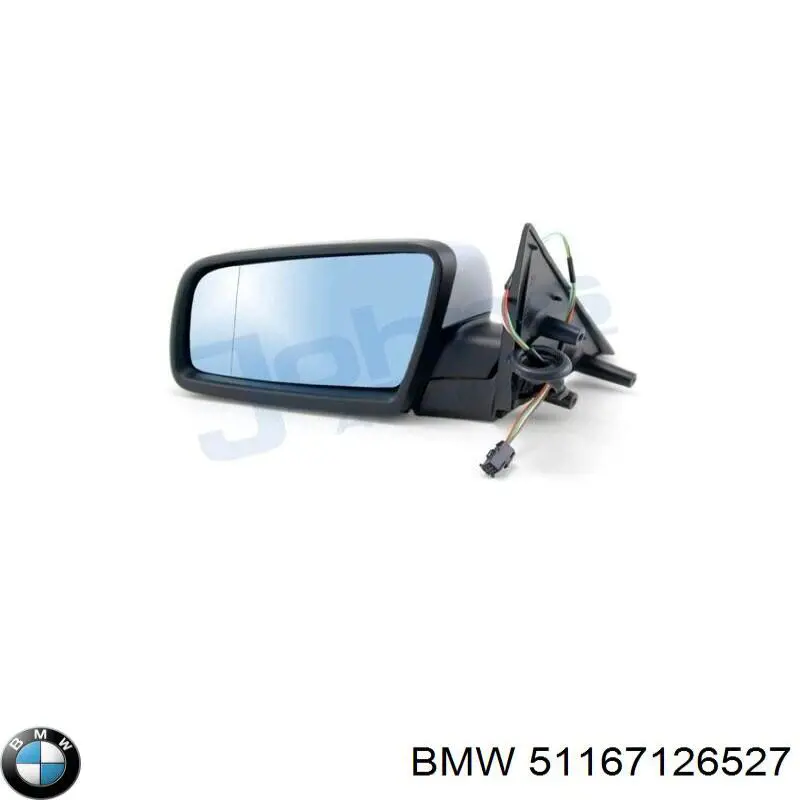 51167126527 BMW корпус зеркала заднего вида левого