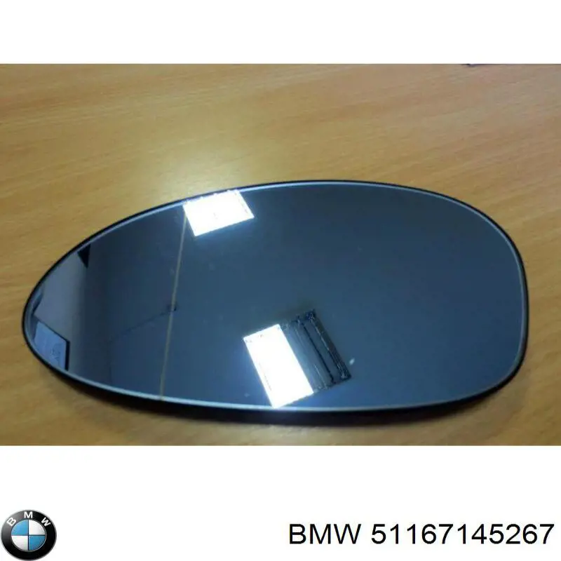 Зеркальный элемент водительского зеркала BMW 51167145267 цена, от 9.50 USD