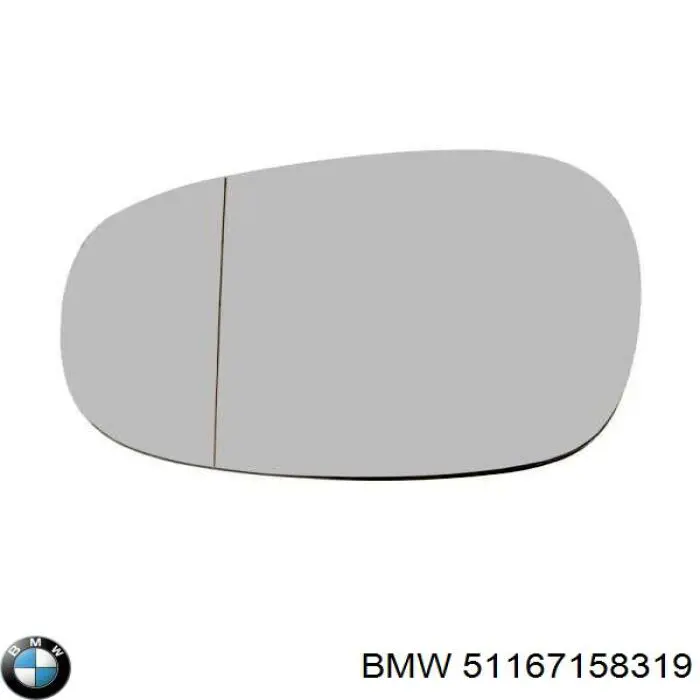 Зеркальный элемент водительского зеркала BMW 51167158319 цена, от 13.58 USD