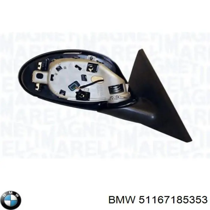 Корпус зеркала заднего вида левого BMW 51167185353