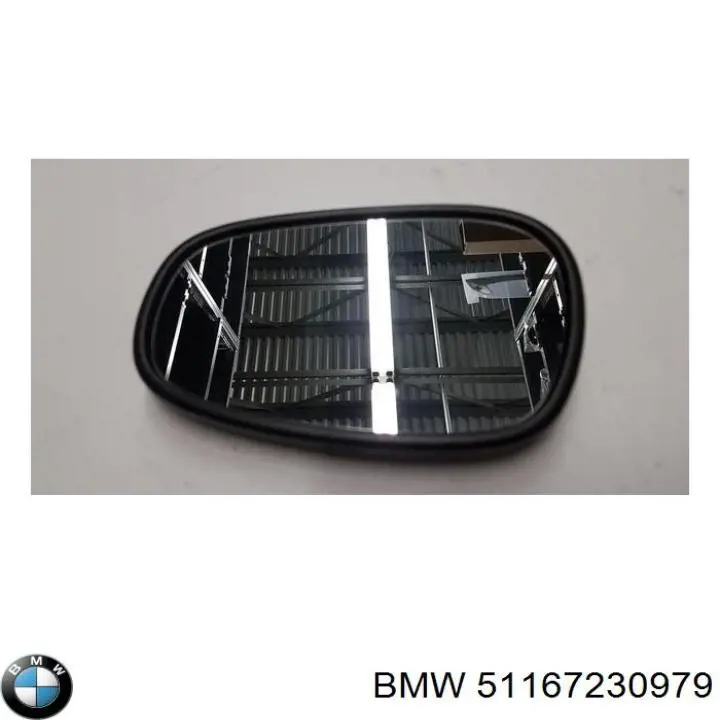 51167230979 BMW elemento espelhado do espelho de retrovisão esquerdo