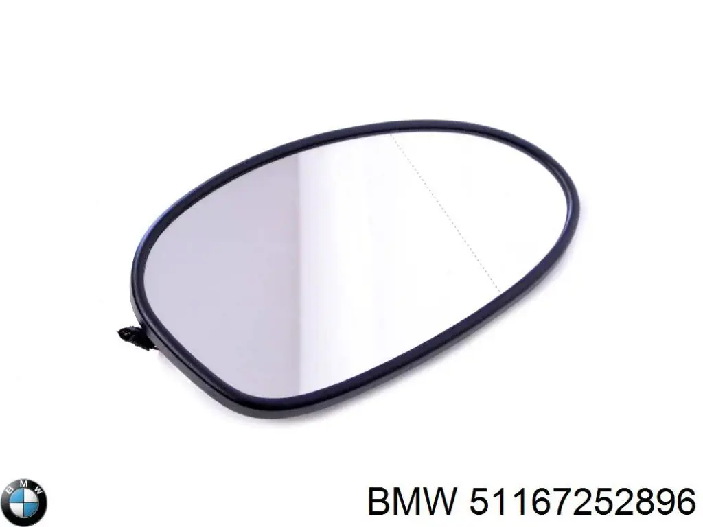 Стекло зеркала заднего вида, правого BMW 51167252896 цена, от 144.62 USD