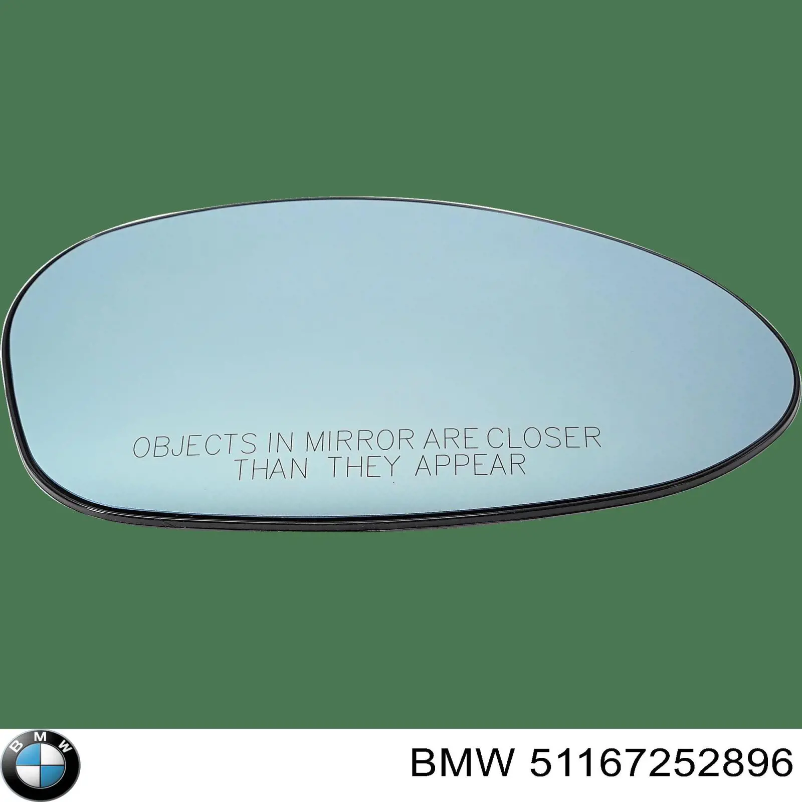 Купить 51167252896 BMW Стекло правого зеркала заднего вида