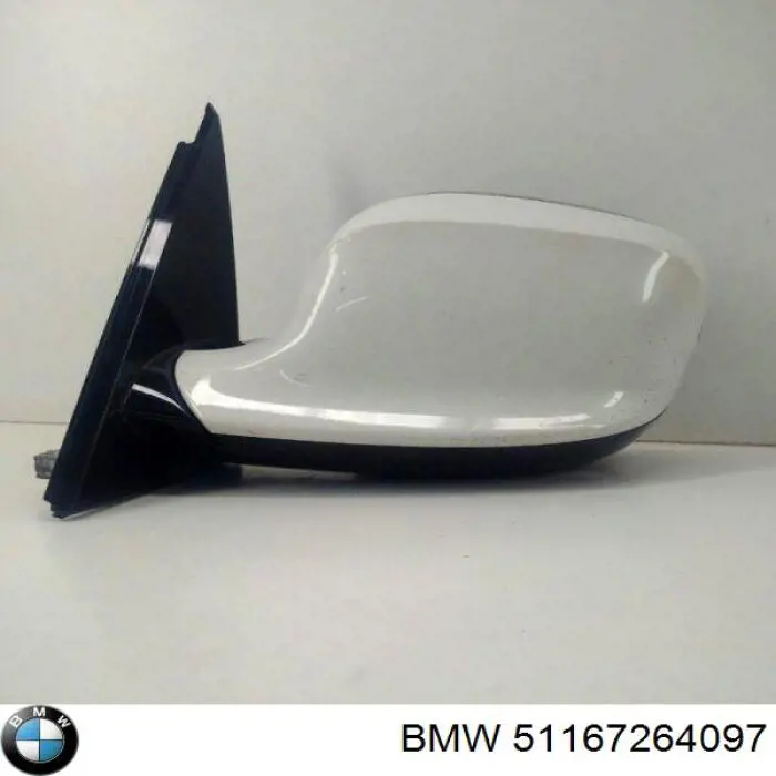 Корпус зеркала заднего вида левого (внутрення часть) BMW 51167264097 цена, от 378.88 USD