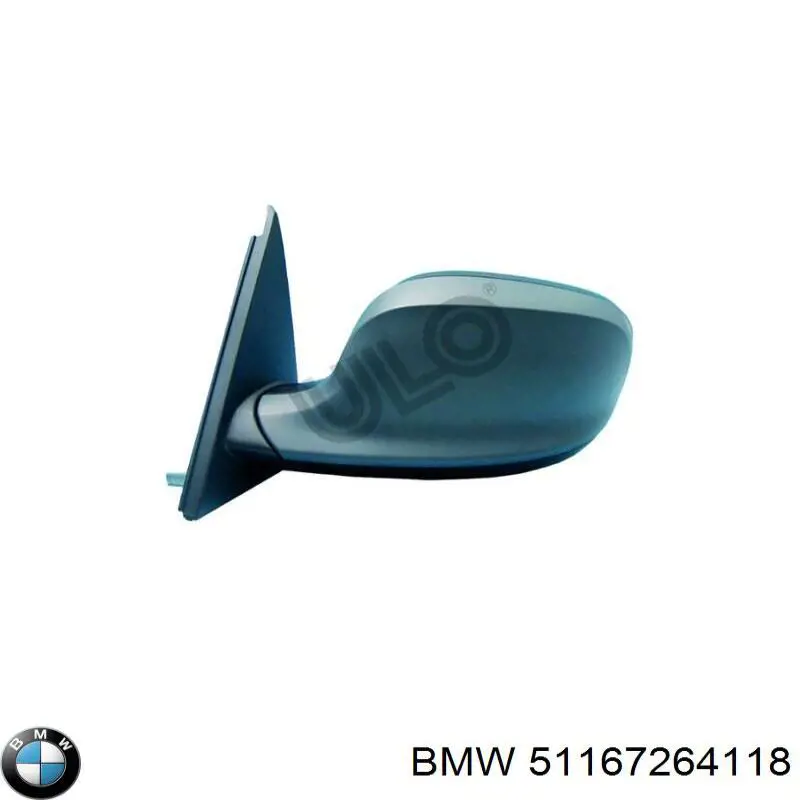 Корпус зеркала заднего вида левого (внутрення часть) BMW 51167264118 цена, от 773.63 USD