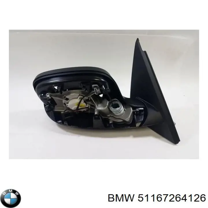 Корпус зеркала заднего вида левого BMW 51167264126