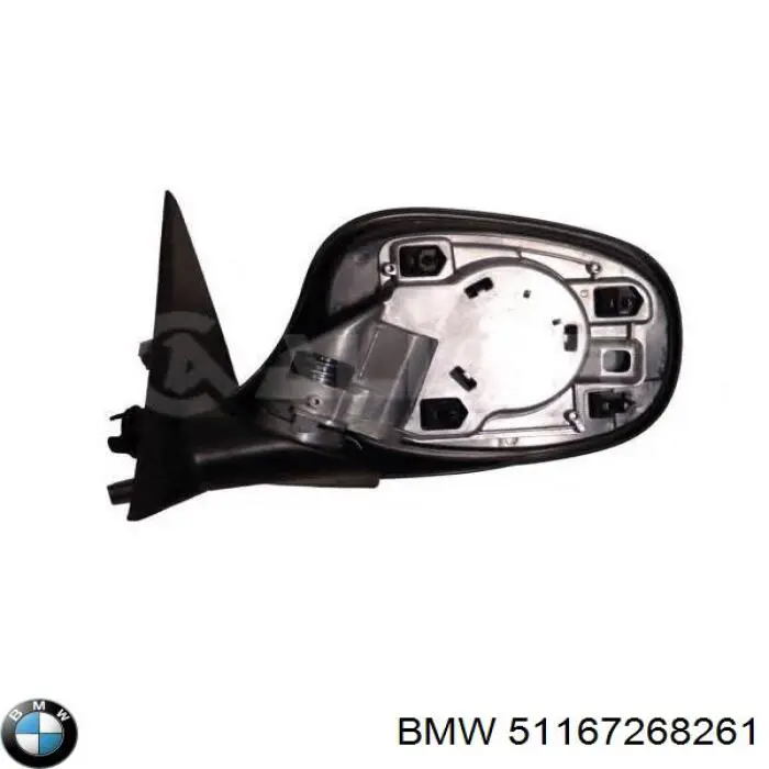 Корпус зеркала заднего вида левого BMW 51167268261
