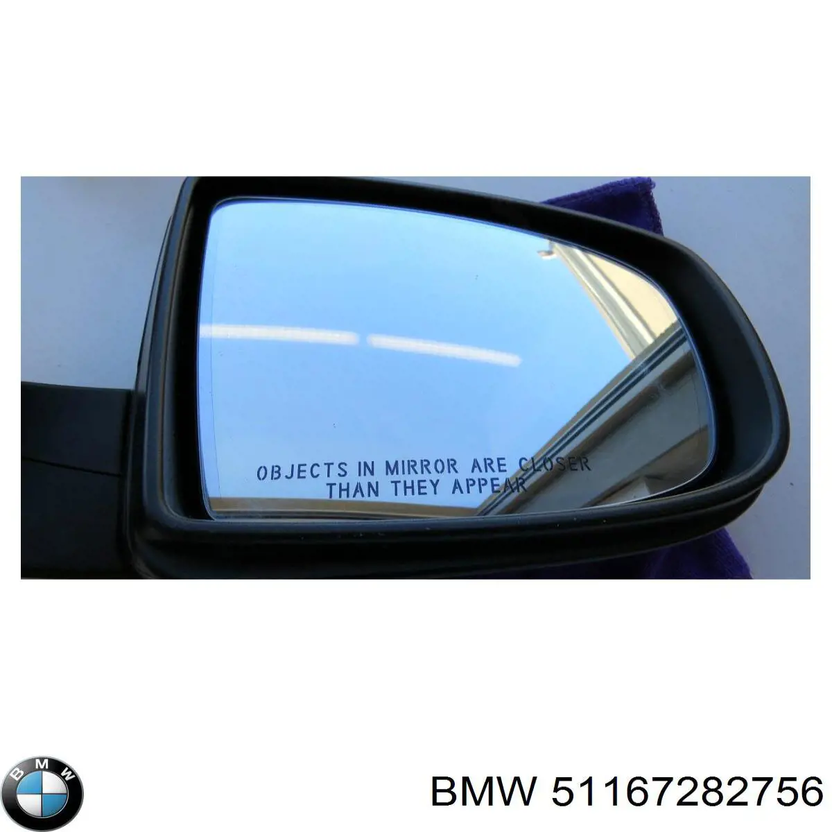 Корпус зеркала заднего вида правого (внутрення часть) BMW 51167282756 цена, от 321.67 USD