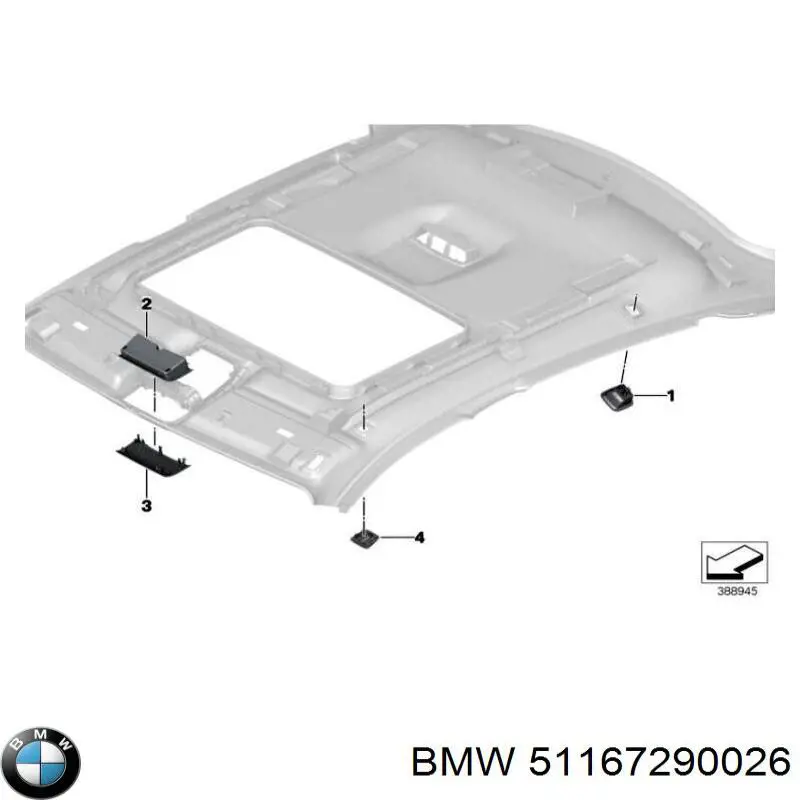 51167499076 BMW Поручни (держатели) и крючок для одежды