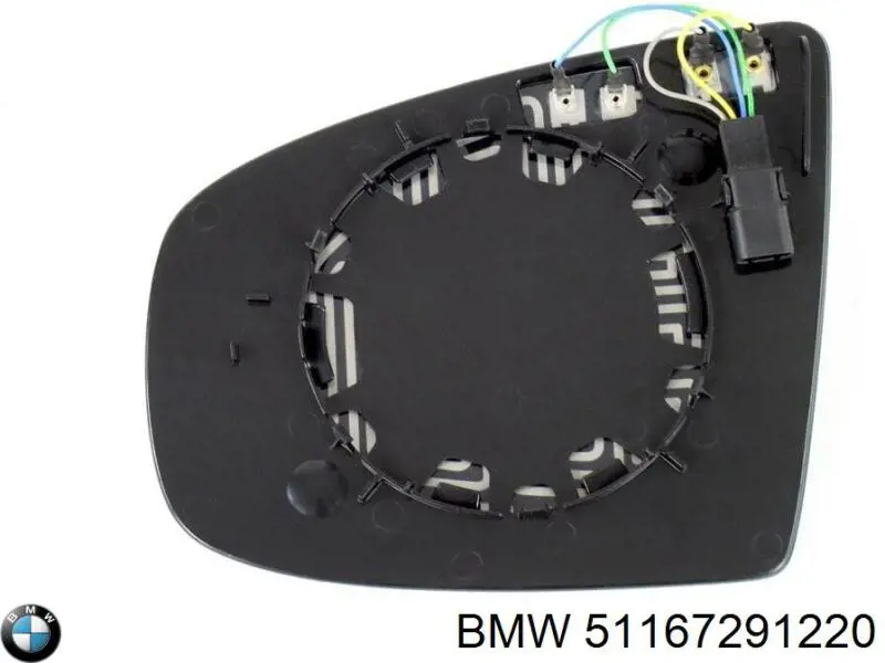 Elemento espelhado do espelho de retrovisão direito para BMW X5 (F15, F85)