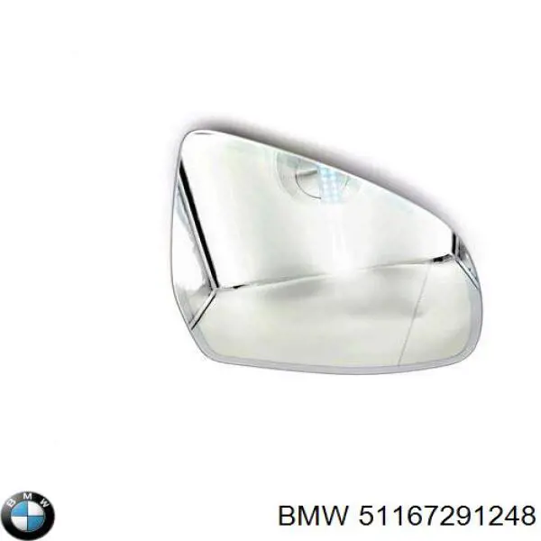 Стекло зеркала заднего вида, правого BMW 51167291248 цена, от 177.95 USD