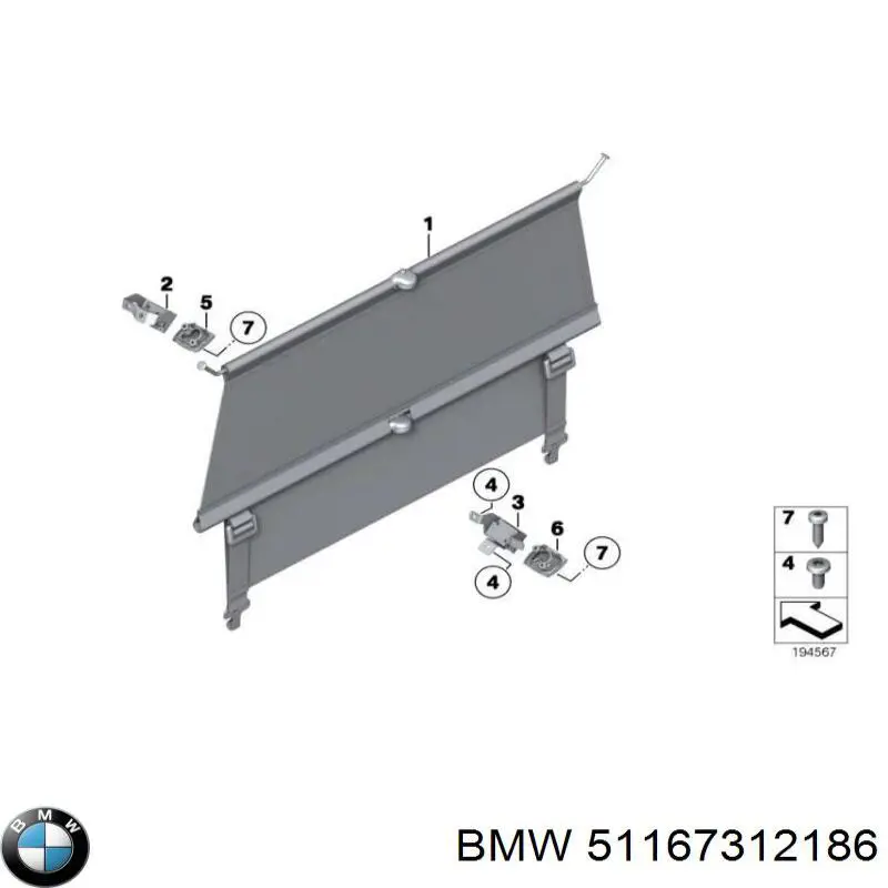 Купить 51167312186 BMW 