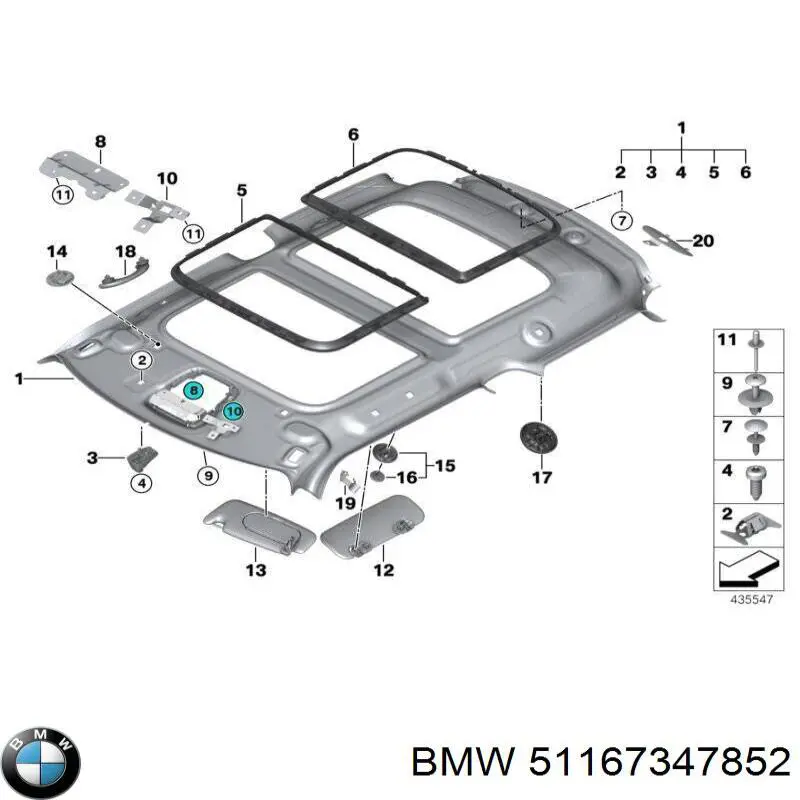  51167347852 BMW