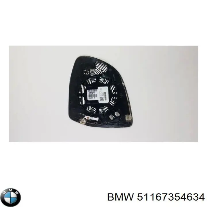 Стекло зеркала заднего вида, правого BMW 51167354634 цена, от 150.34 USD