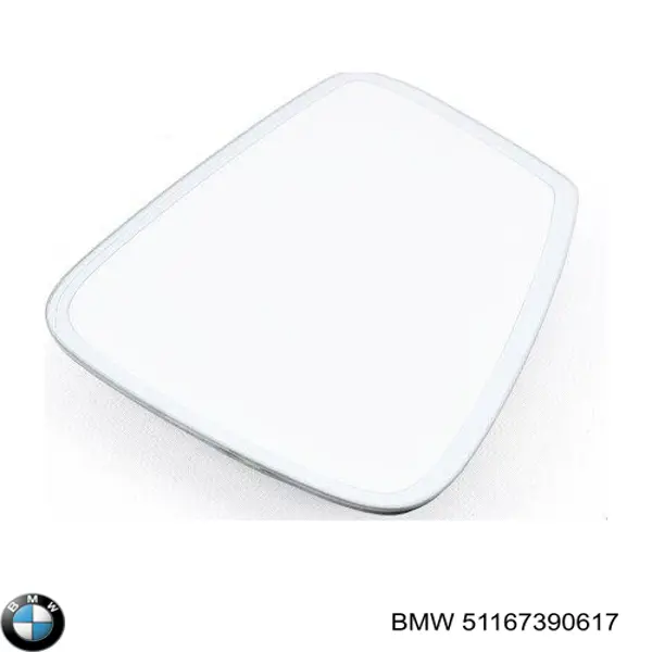 Купить 51167390617 BMW Стекло зеркала заднего вида, левого