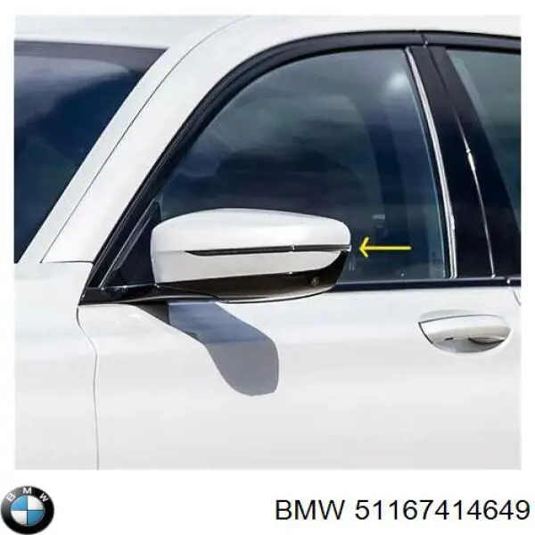 Купить 51167414649 BMW Указатель поворота зеркала левый