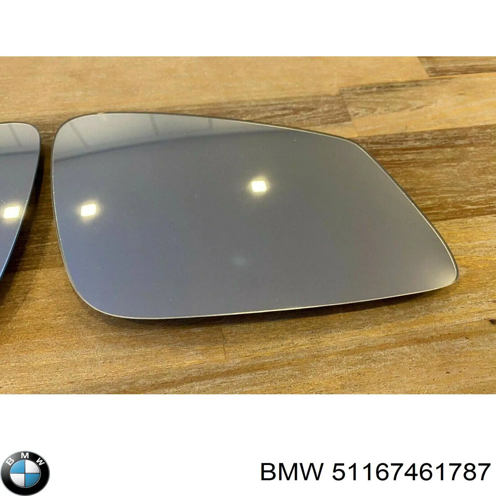 Купить 51167461787 BMW Стекло зеркала заднего вида, левого