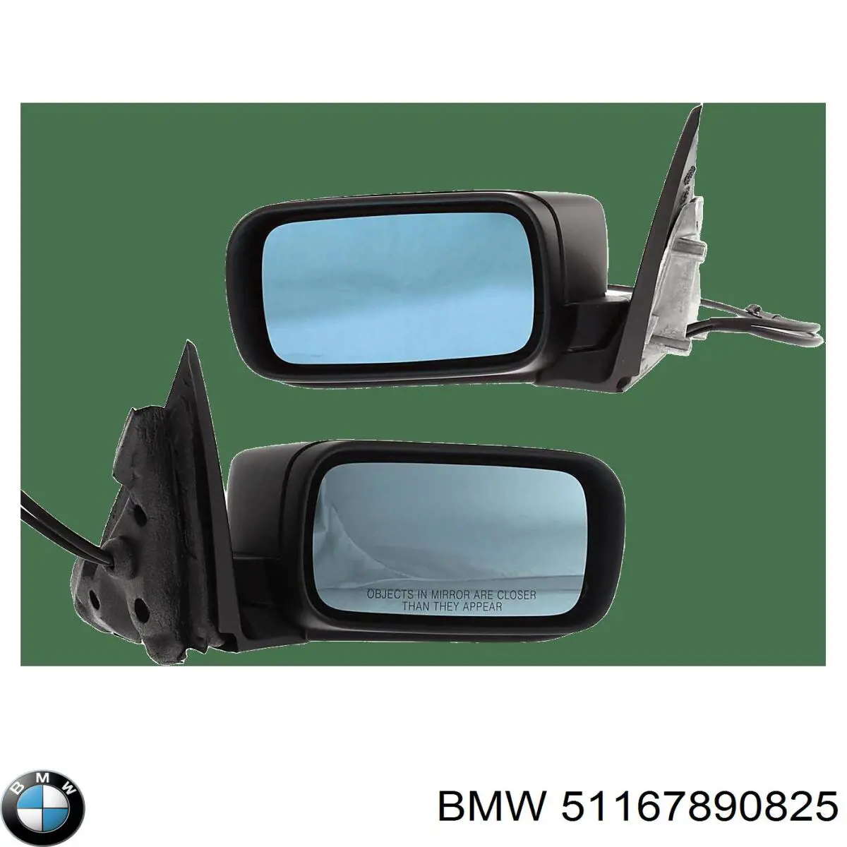 Левое боковое зеркало 51167890825 BMW