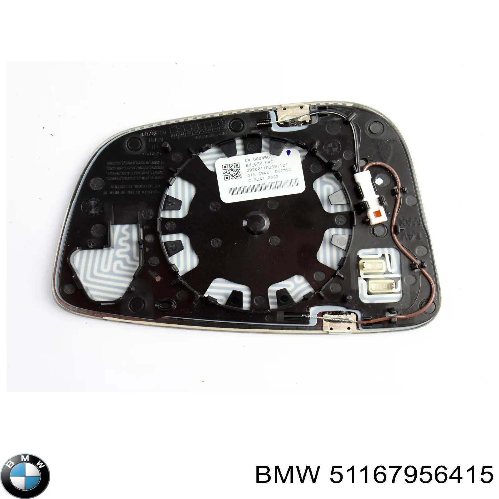 Купить 51167956415 BMW Стекло зеркала заднего вида, левого